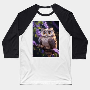 Cute Owl Baseball T-Shirt